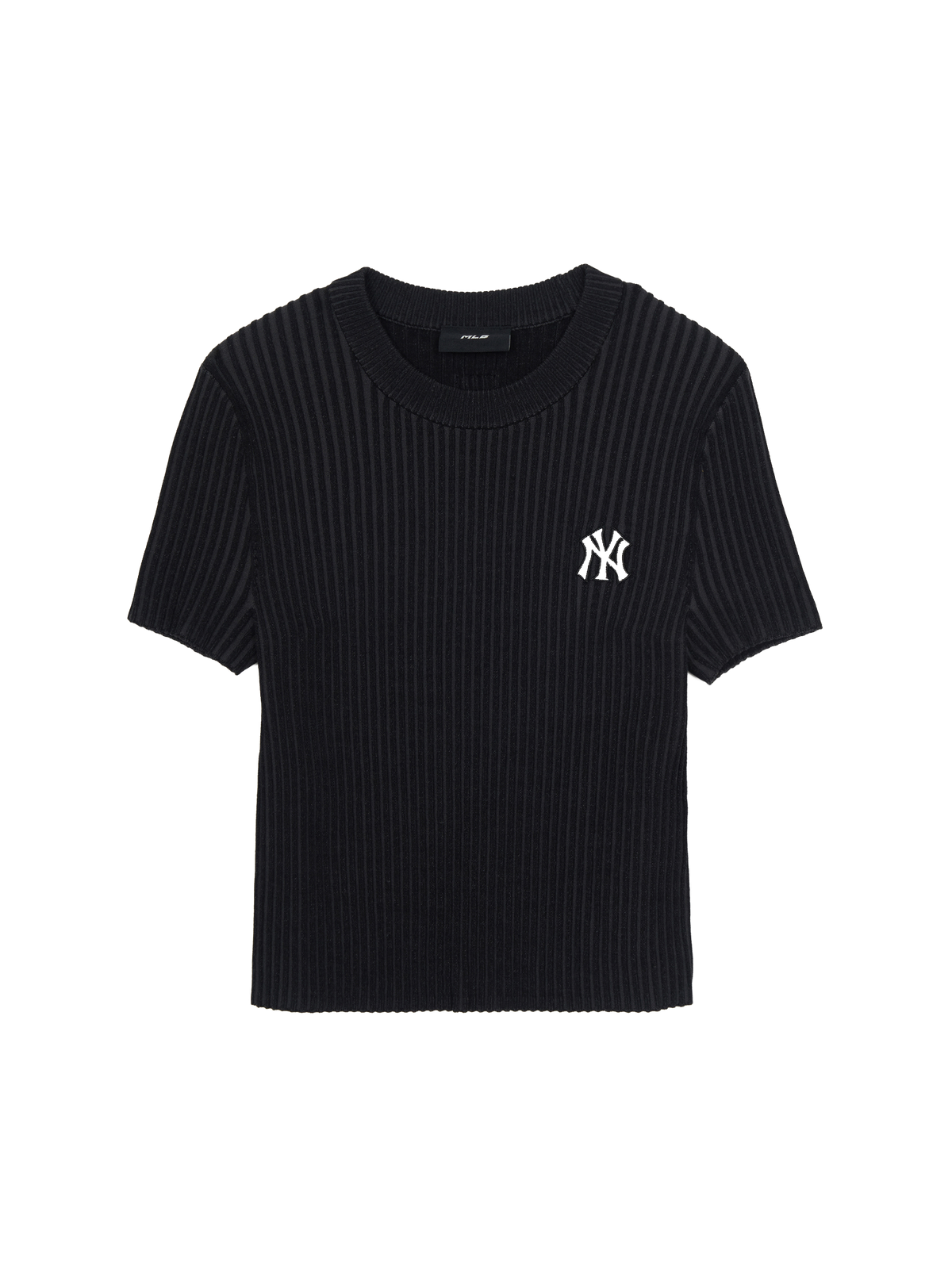 Women's Basic Street Ribbed Short Sleeve Knit Pullover