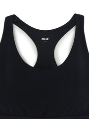 Women's Basic Band Logo Point Crop Top