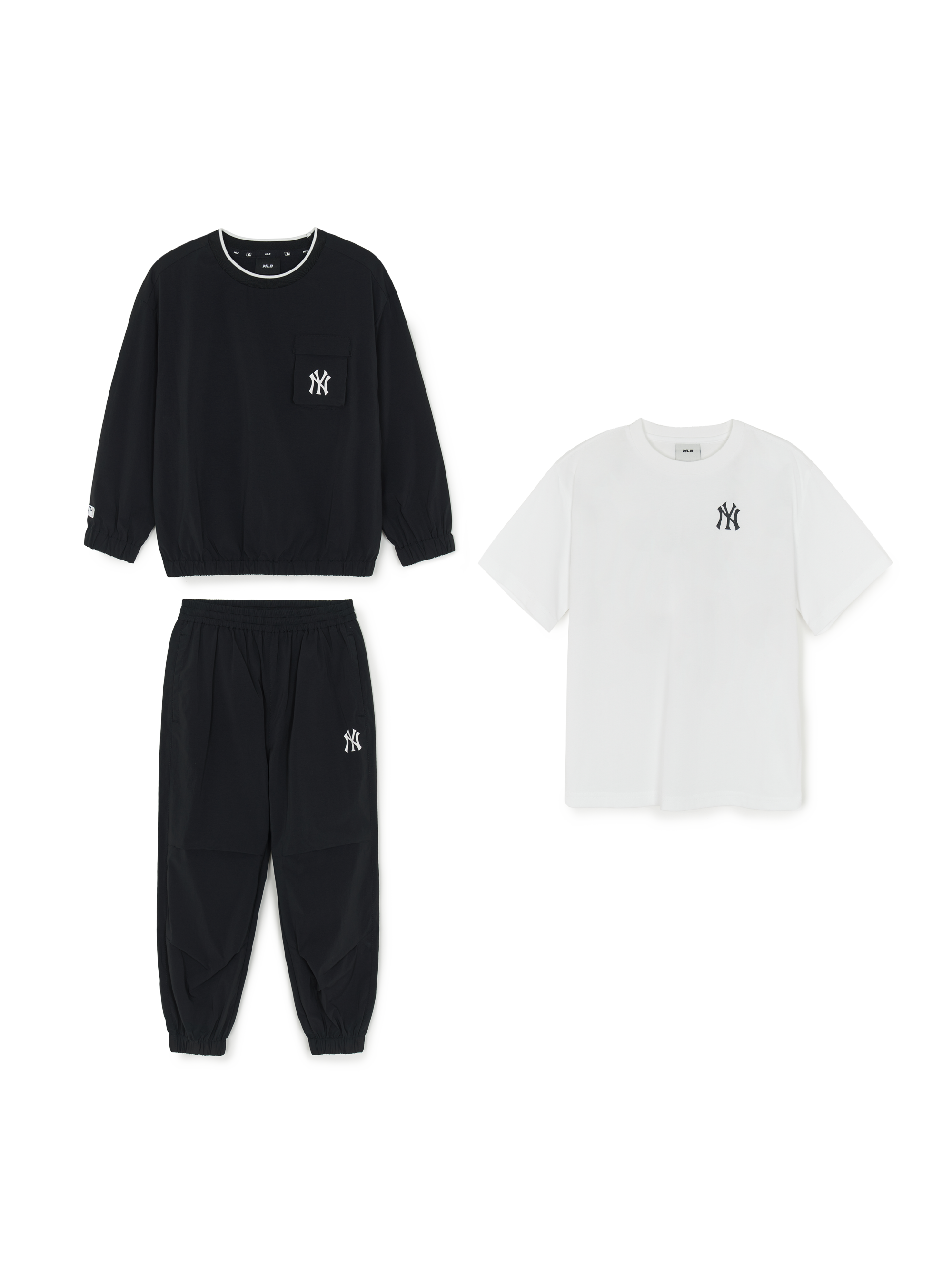Online Exclusive Basic Woven Sweatshirt 3P Set