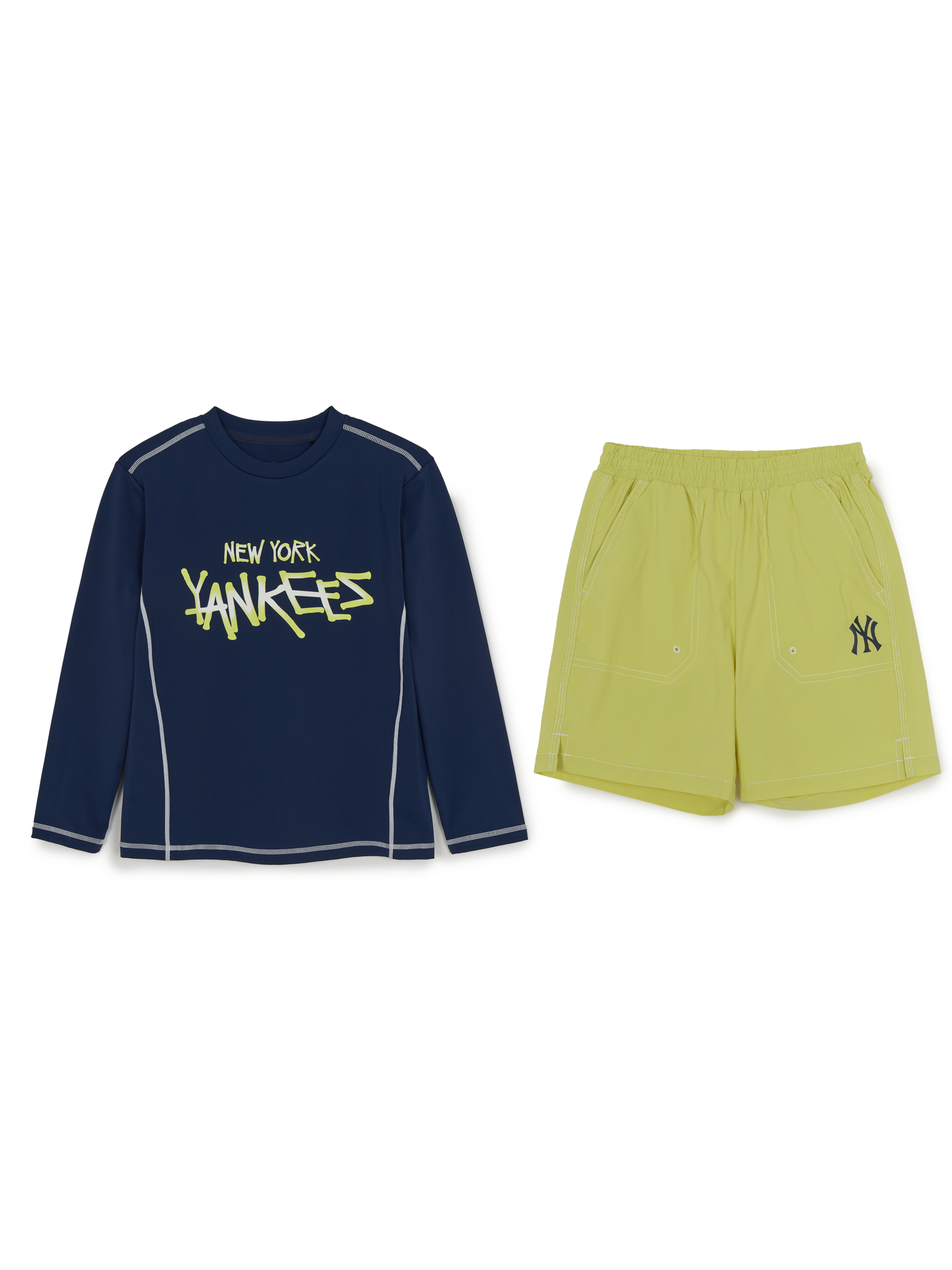 Street T-shirt Rashguard Board Shorts Set