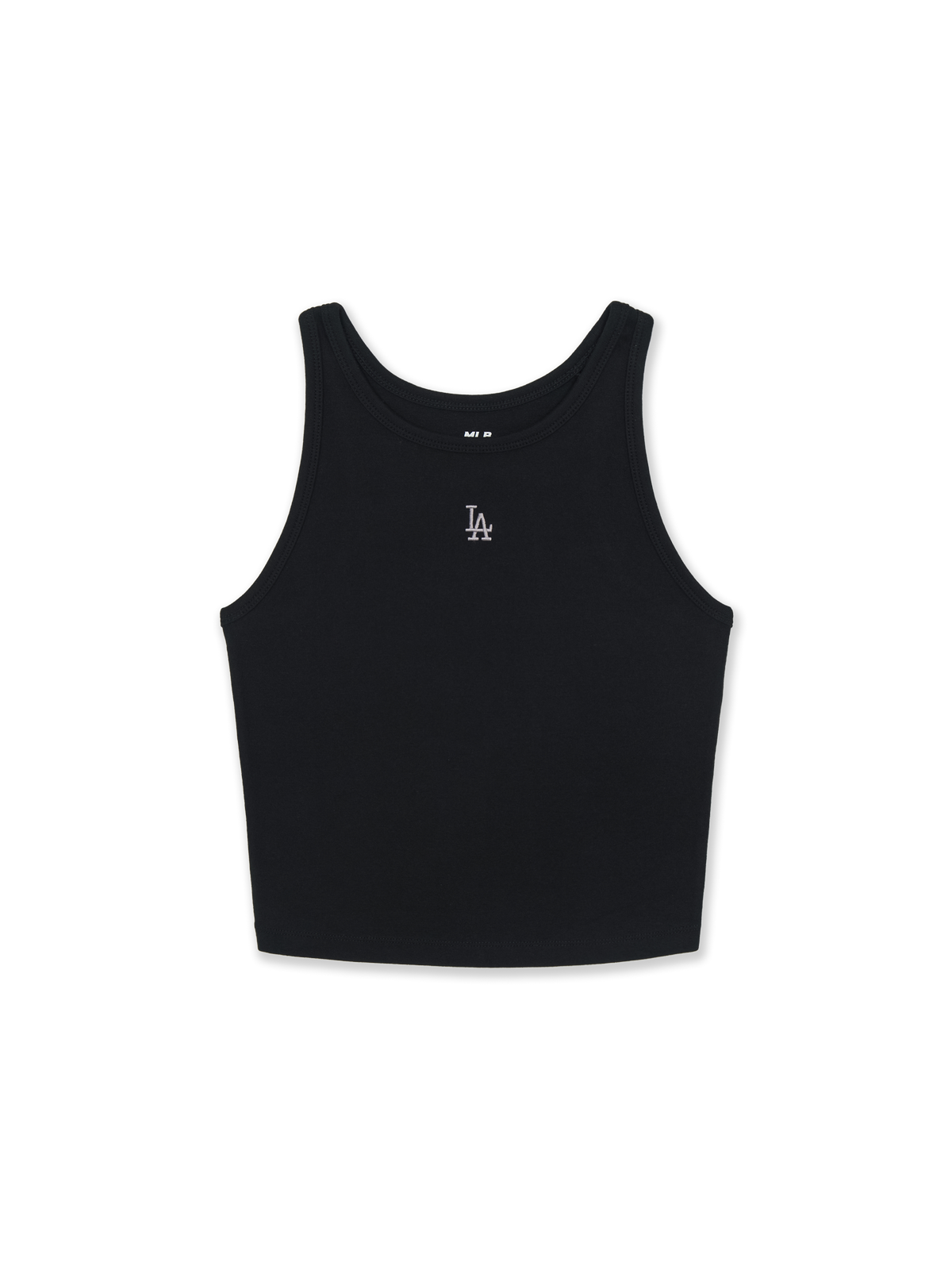 Women's Basic Small Logo Slim Crop Sleeveless T-shirts