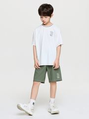 STEET BASIC WOVEN BIG LOGO T-SHIRT SET