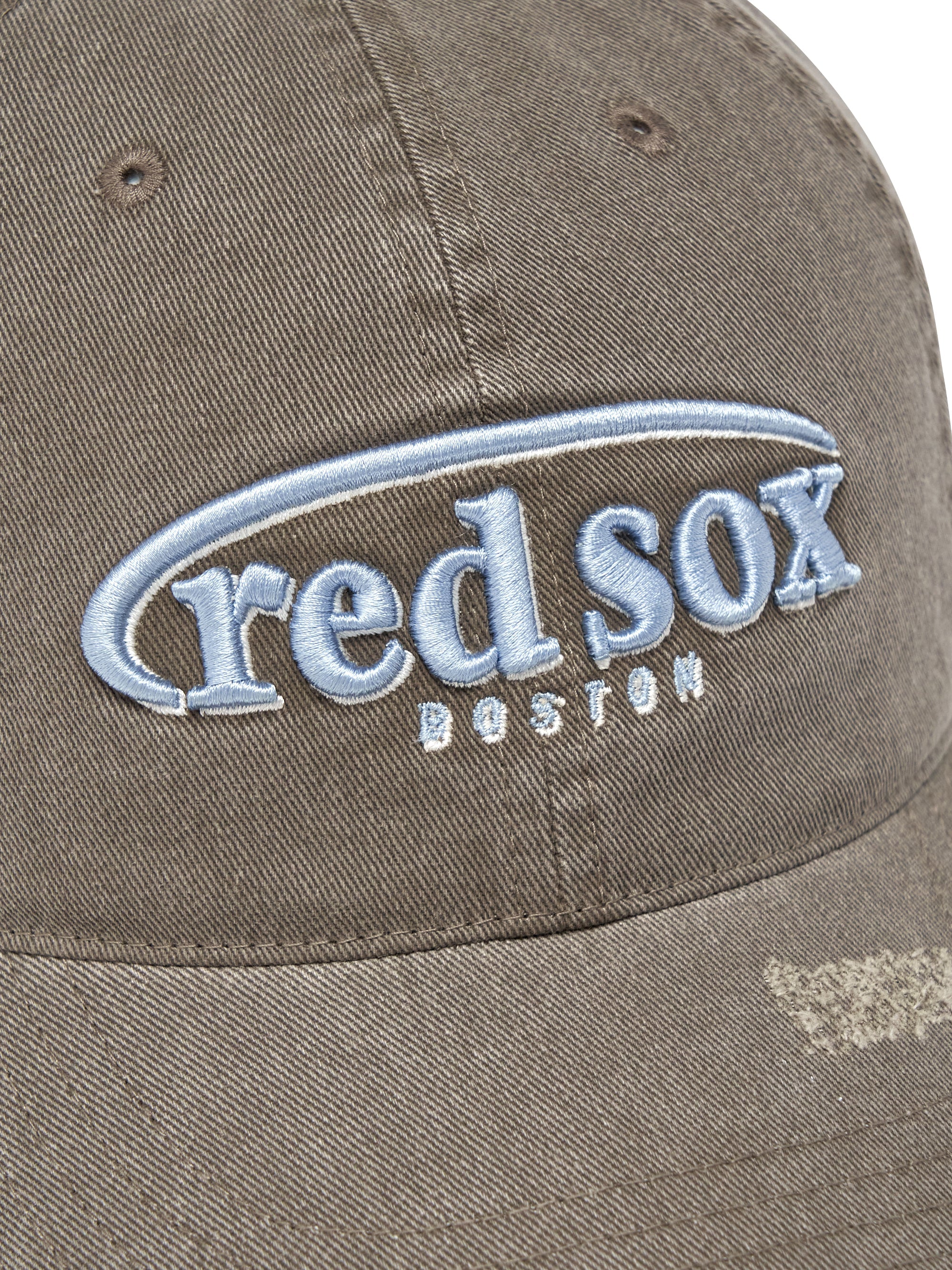 Vintage Damage Curve Logo Unstructured Ballcap
