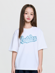 STREET MONOGRAM DENIM CURSIVE T-shirt