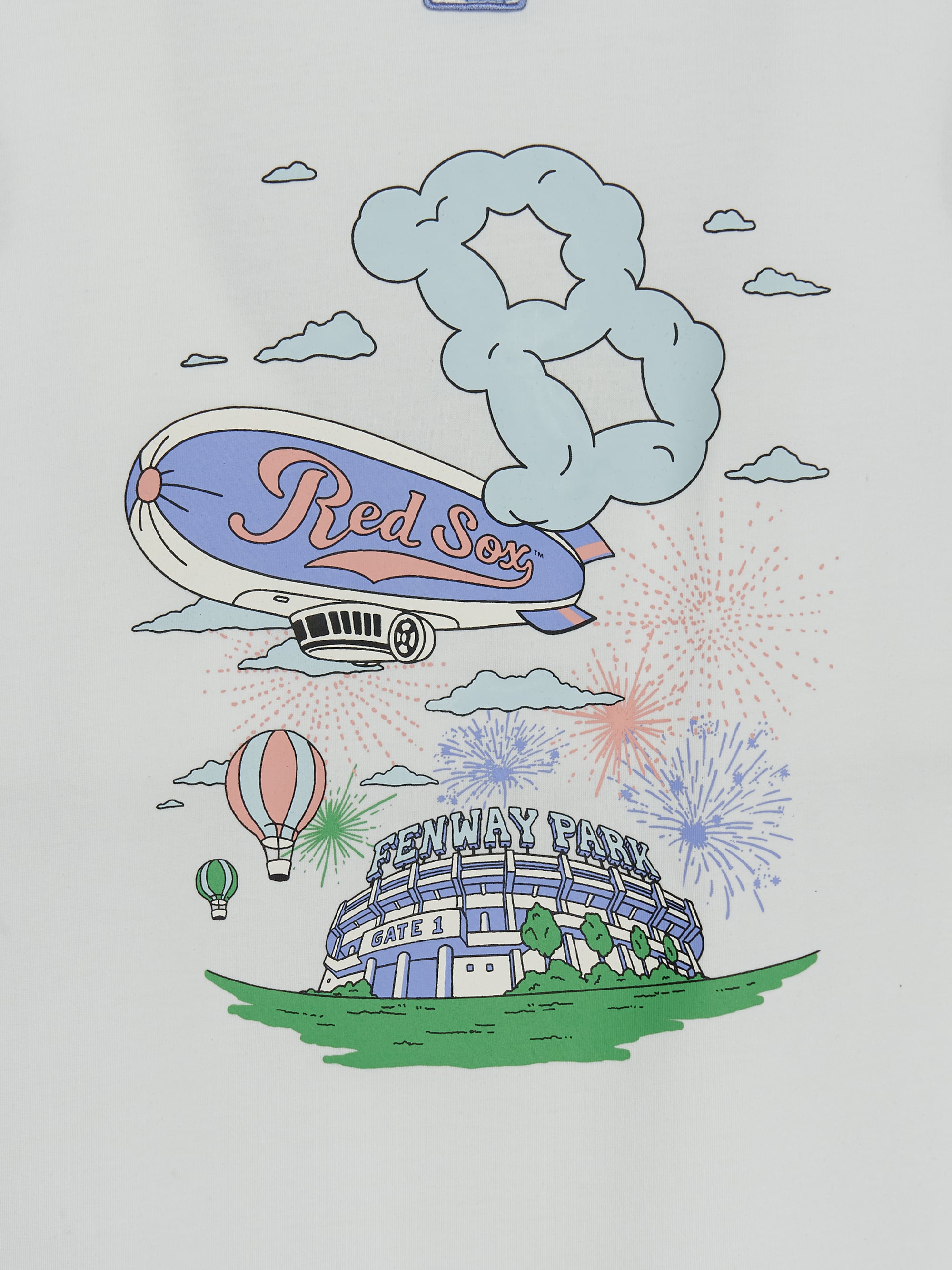 Sportive Summer Cloud Artwork T-shirt