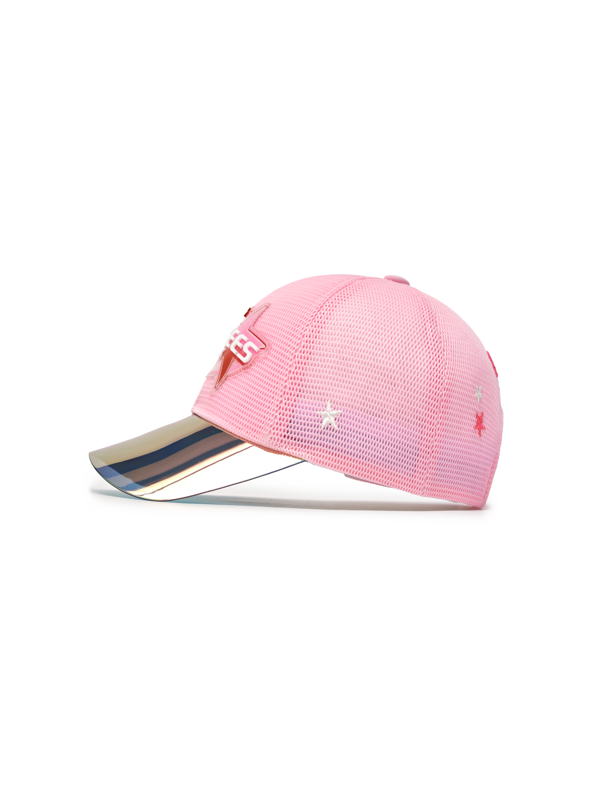 Mirror Brim Color Block All-Mesh Cap