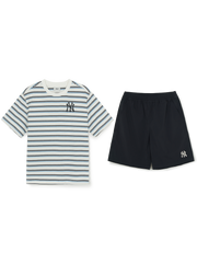 STREET BASIC STRIPED ARTWORK T-SHIRT SET