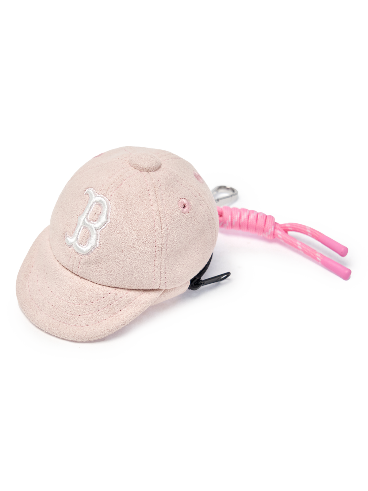 Basic Suede Ballcap Pouch Keyring