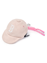 Basic Suede Ballcap Pouch Keyring