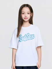 STREET MONOGRAM DENIM CURSIVE T-shirt