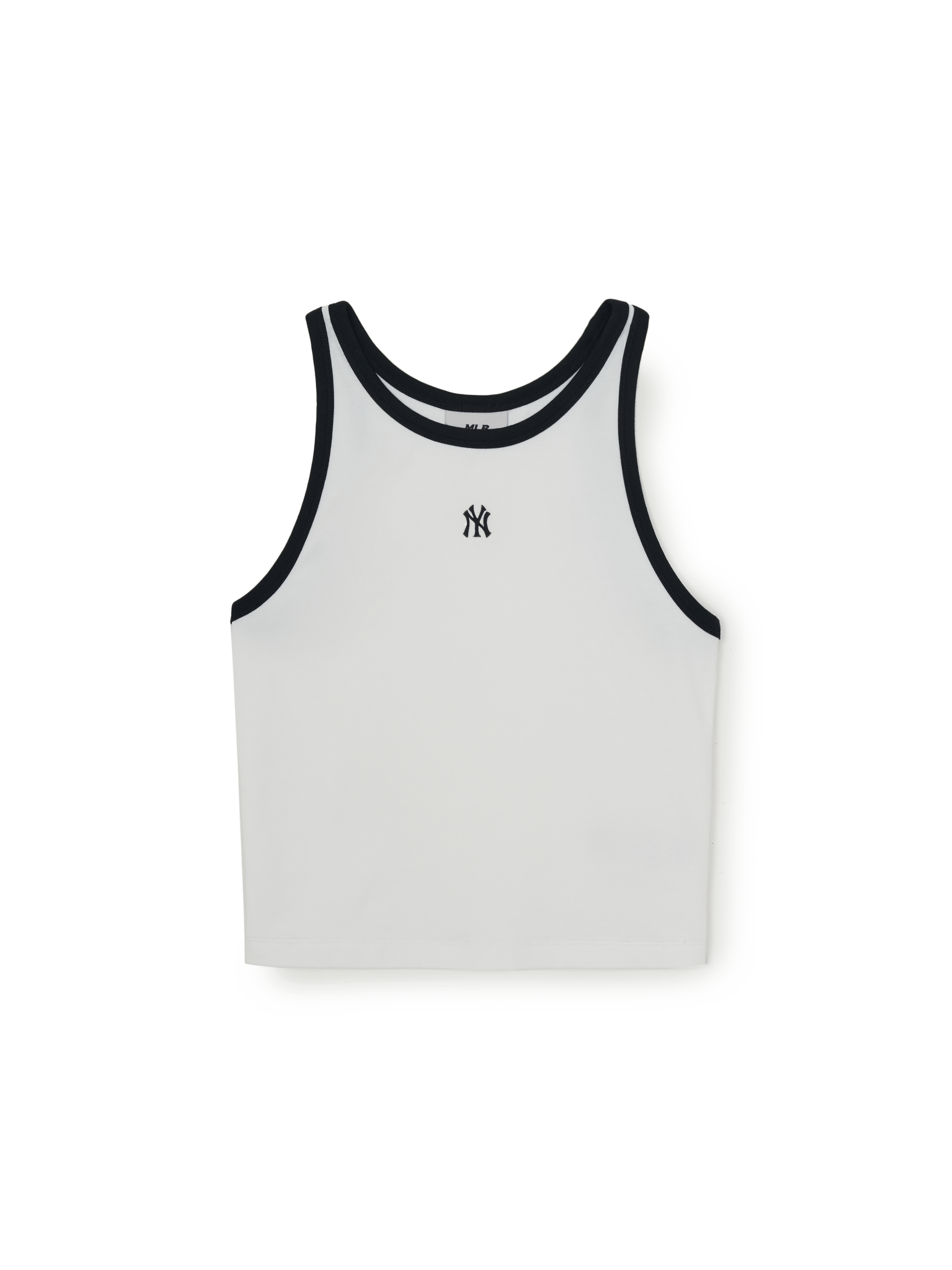 Women's Basic Ringer Crop Sleeveless T-shirt