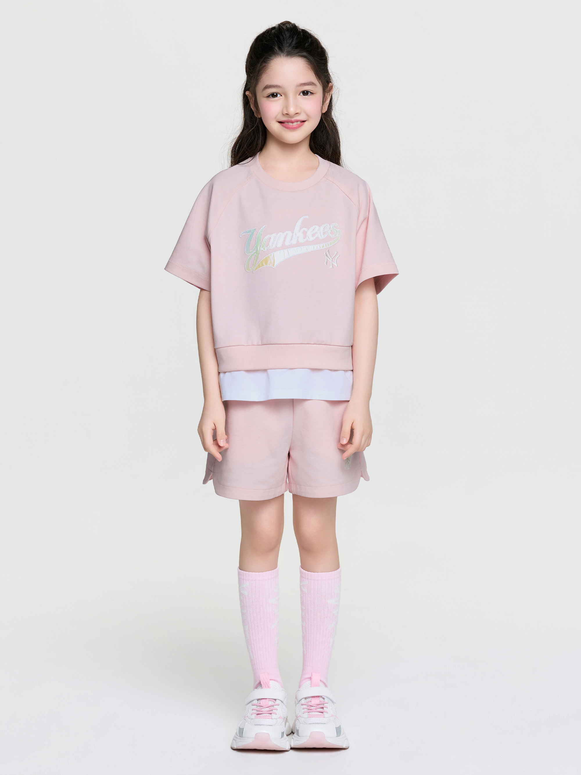 Street Basic Layered T-shirt Set (Girl's)