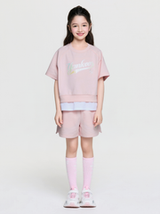Street Basic Layered T-shirt Set (Girl's)