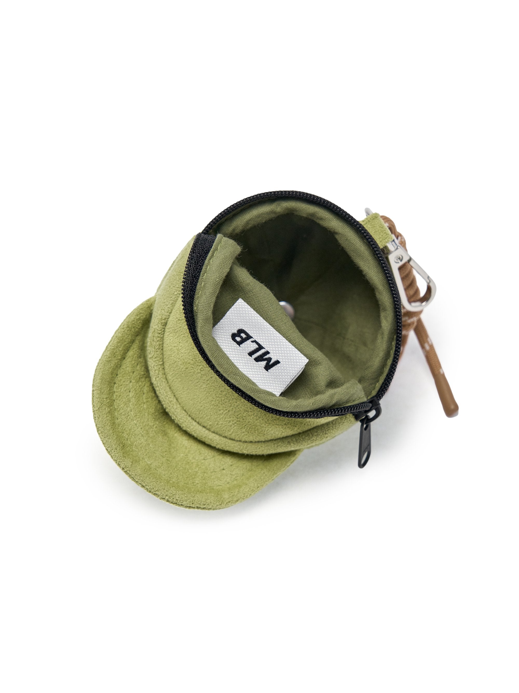 Basic Suede Ballcap Pouch Keyring