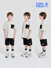 cool Field Basic Outdoor Mesh Pocket T-shirt Set