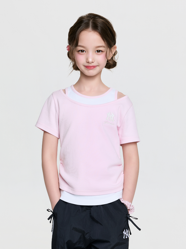 Girl's Sportive Layered T-shirt