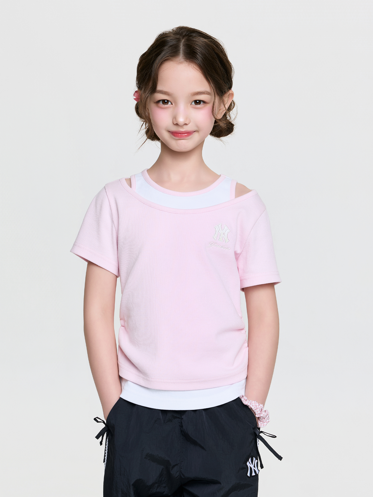 Girl's Sportive Layered T-shirt