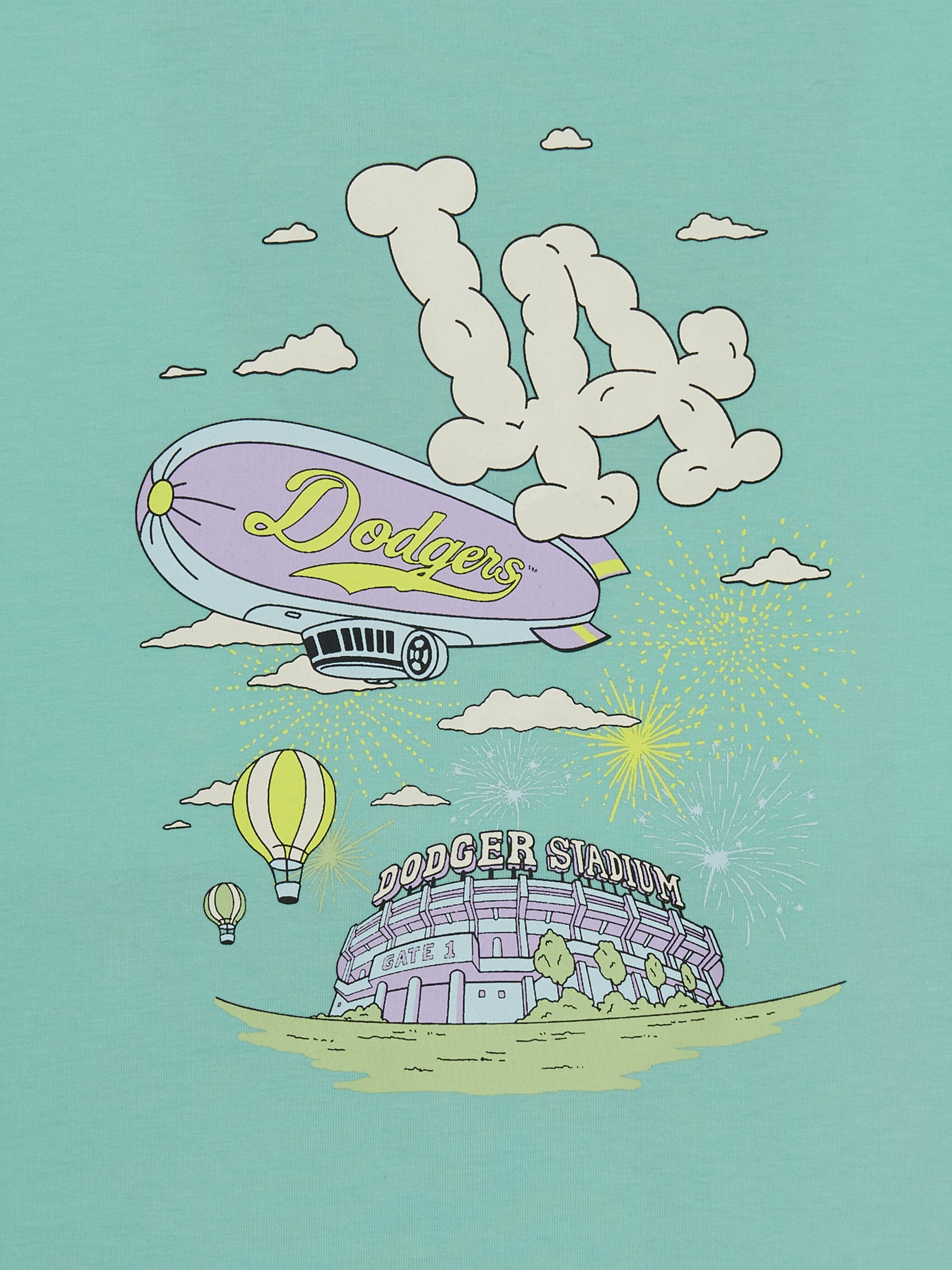Sportive Summer Cloud Artwork T-shirt