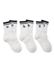 Daily Stripe Mid Socks 3pairs Set