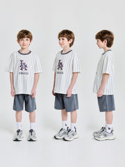 Varsity Striped T-shirt Set