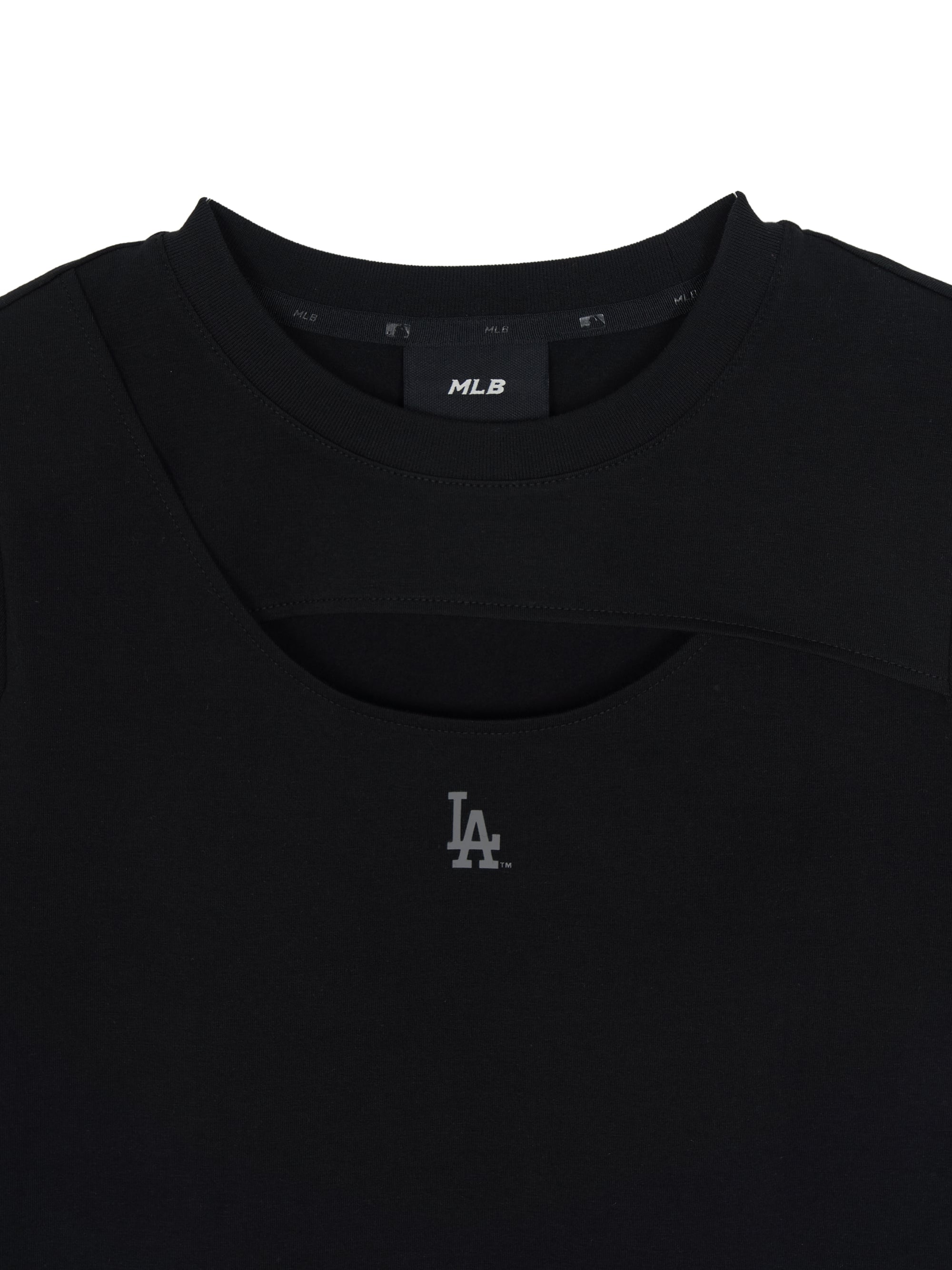 Women's Cut Out Detail Slim Semi Crop T-Shirts