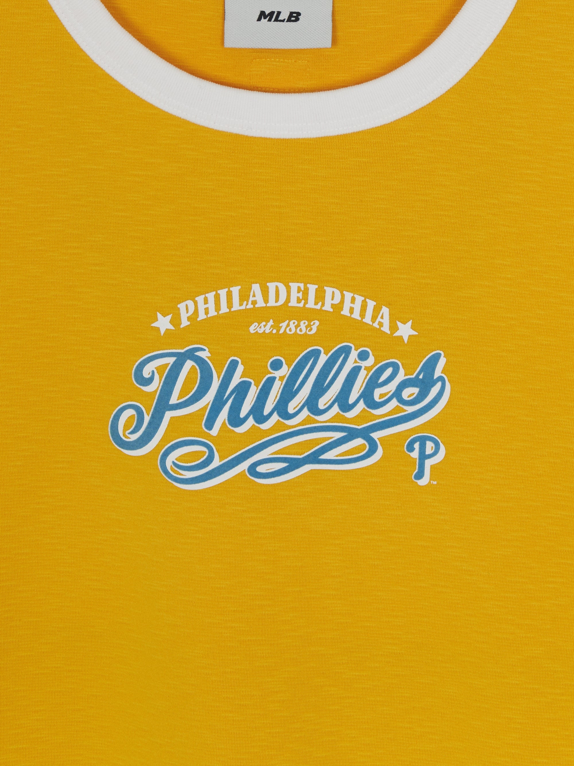 Women's Varsity Lettering Slim Slub Ringer T-shirts