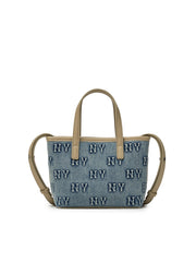 Classic Monogram Denim Embo Mini Cross Bag