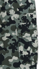 Women's Camo Low Rise Cotton Cargo Wide Pants
