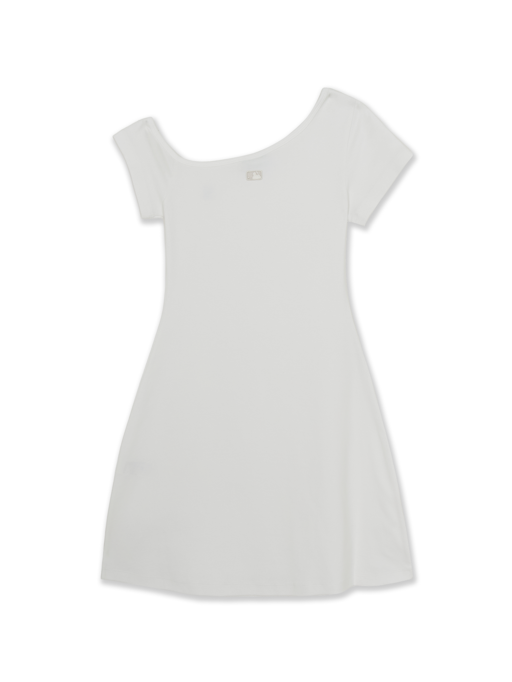 Women's Basic Off Shoulder Shirring Ribbed Dress