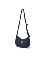 Dia Monogram Denim Jqd Hobo Bag