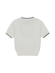 Women's Varsity Cool Touch Short Sleeve Knit Pullover