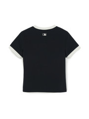 Women's Basic Small Logo Ringer T-Shirts