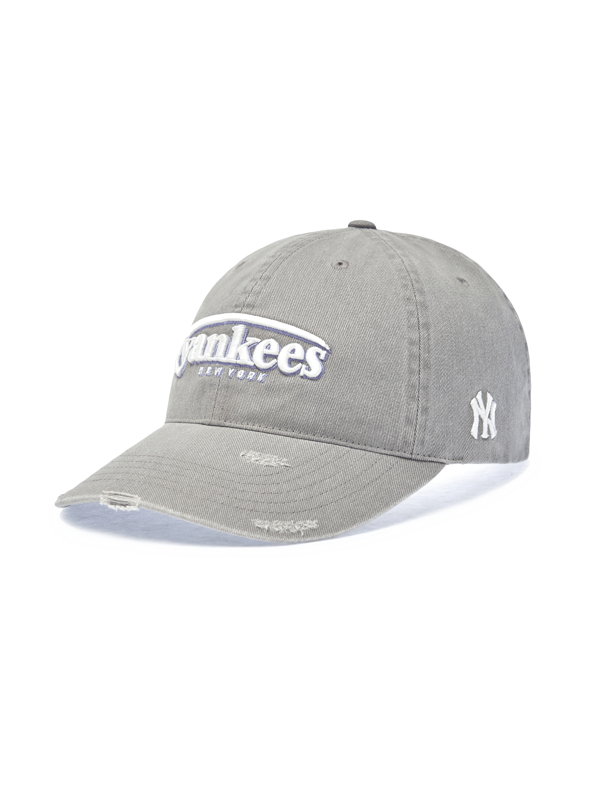 Vintage Damage Curve Logo Unstructured Ballcap
