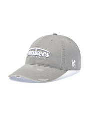 Vintage Damage Curve Logo Unstructured Ballcap