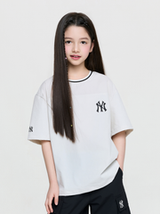 Street Basic Woven V-Neck T-shirt