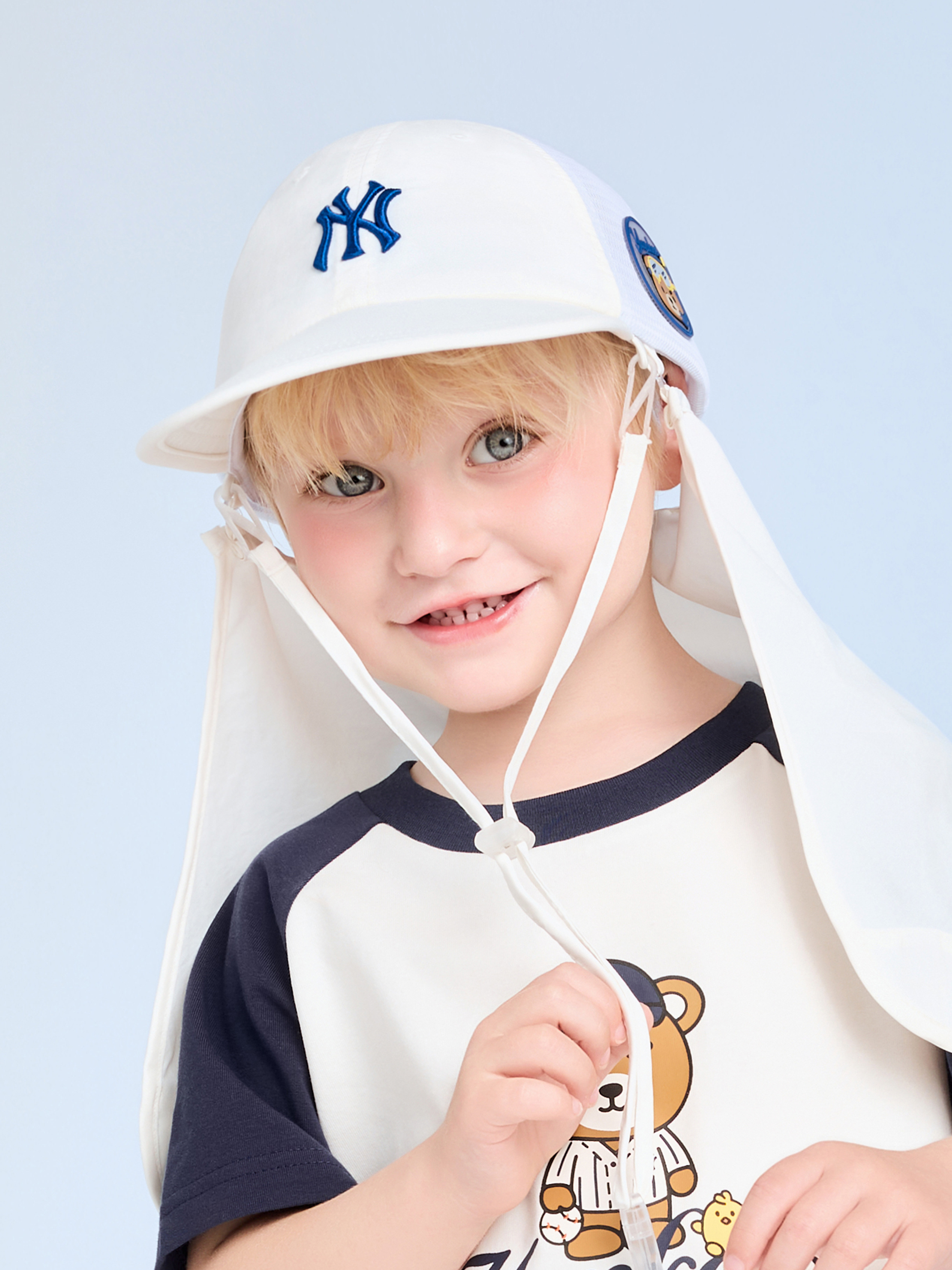 Mega Bear Friends Neck Flap Mesh Cap