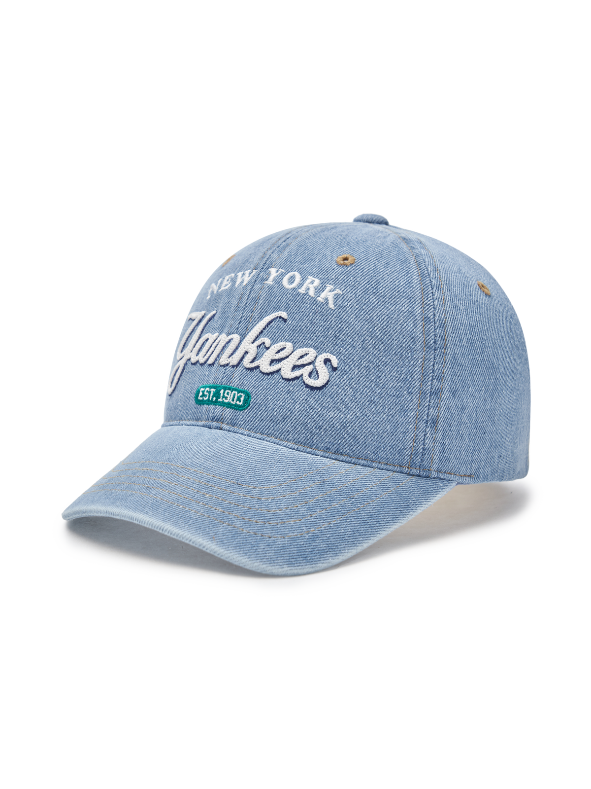 Color Denim Unstructured Ball Cap