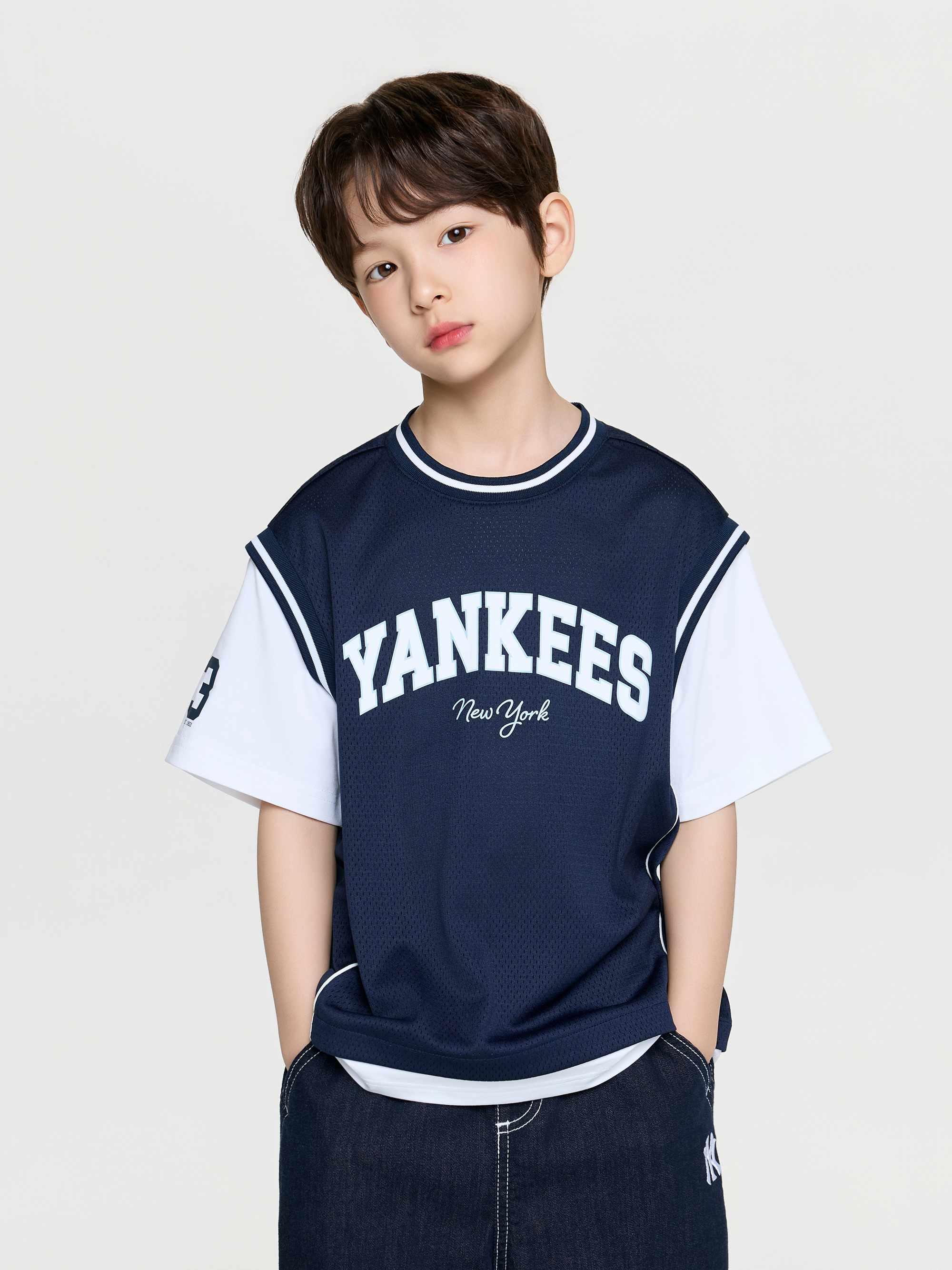 SPORTIVE VARSITY LAYERED T-SHIRT