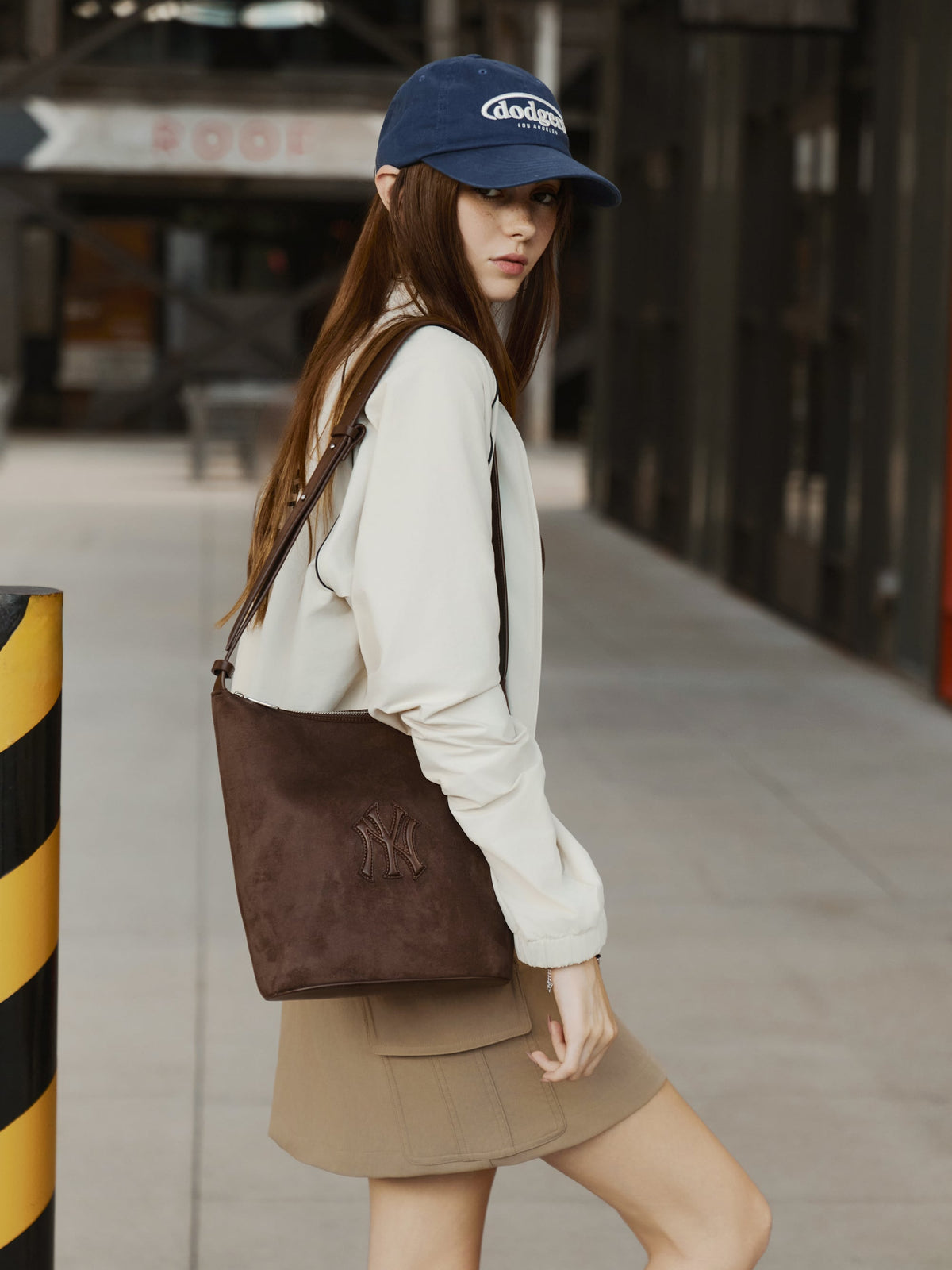 Basic Suede Bucket Bag