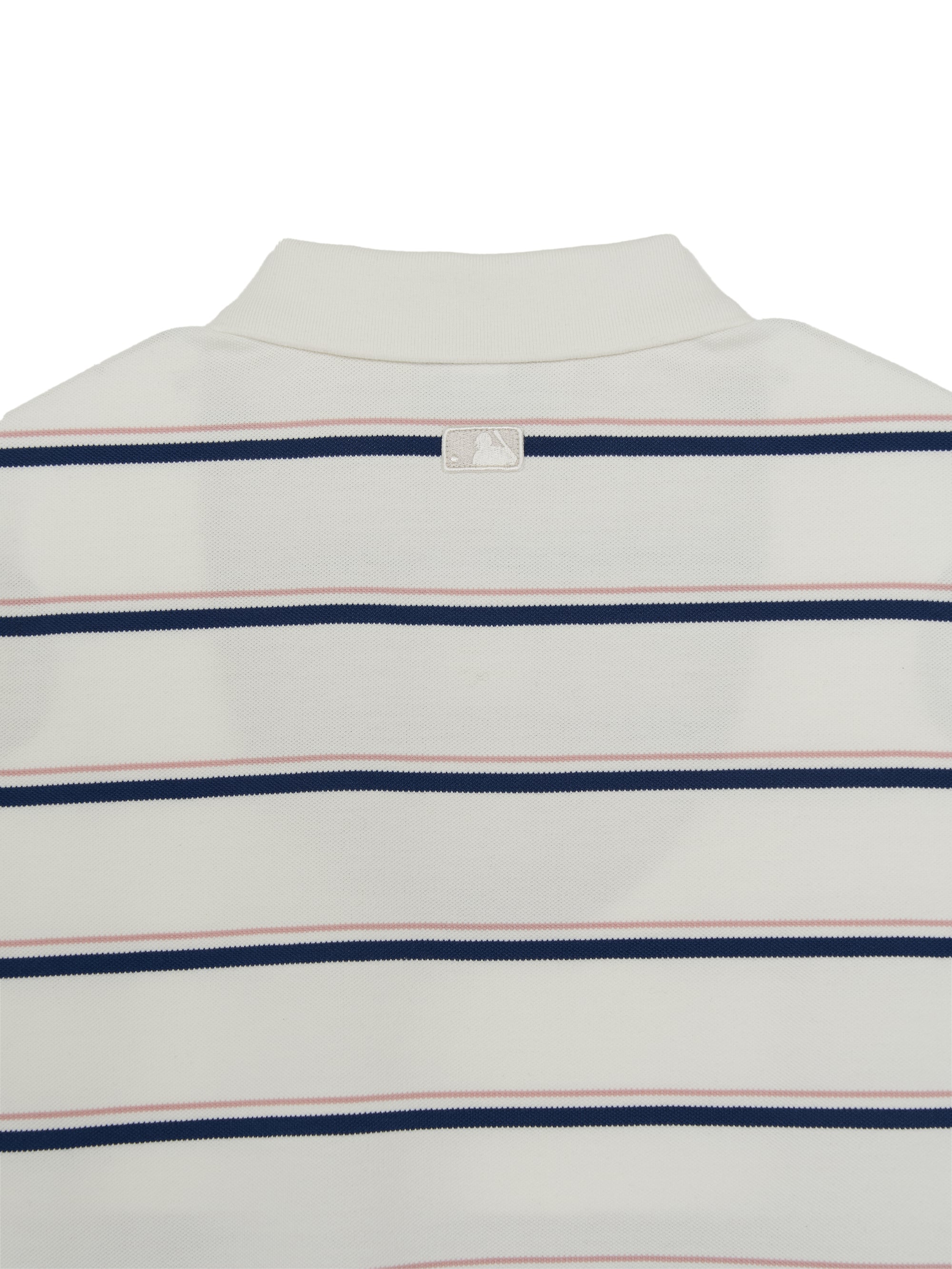 Women's Varsity Stripe Crop Polo T-Shirts