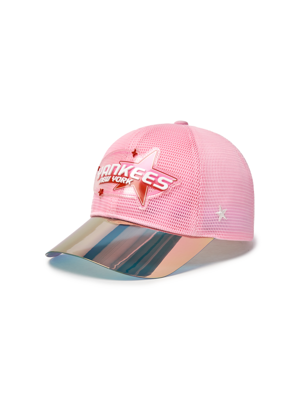 Mirror Brim Color Block All-Mesh Cap