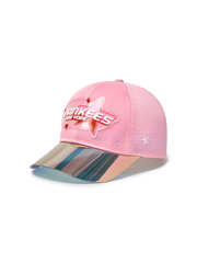 Mirror Brim Color Block All-Mesh Cap