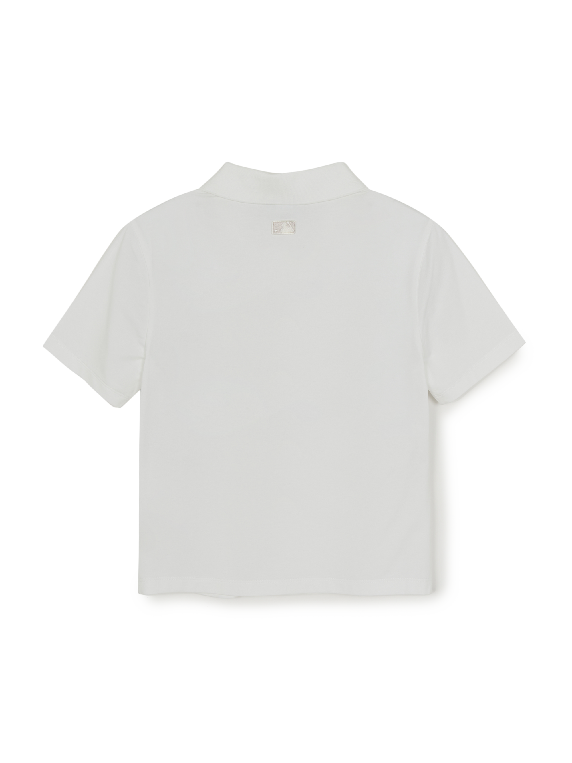 Women's Basic Slim Fit Crop Open Collar Polo T-Shirts