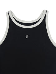 Women's Basic Ringer Ribbed Sleeveless Ops