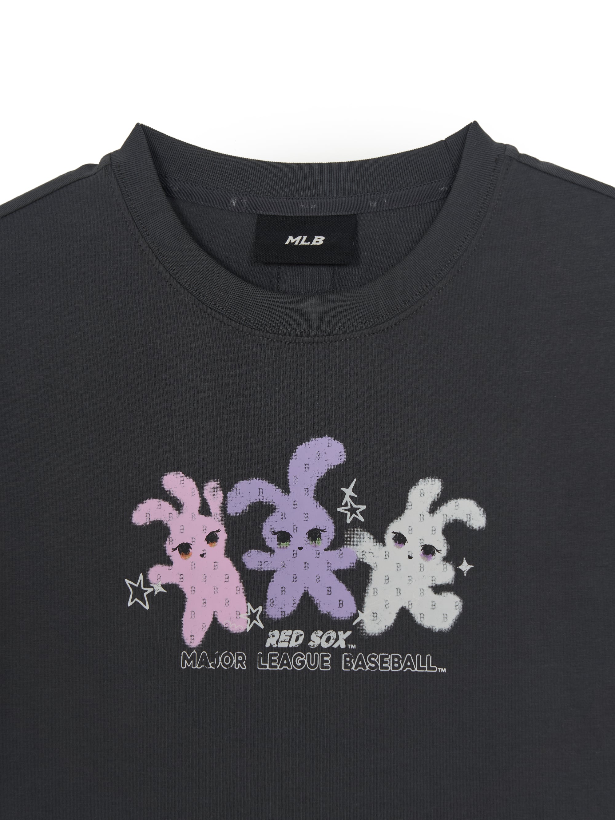 Women's Small Bunny Graphic Slim Semi Crop T-Shirts