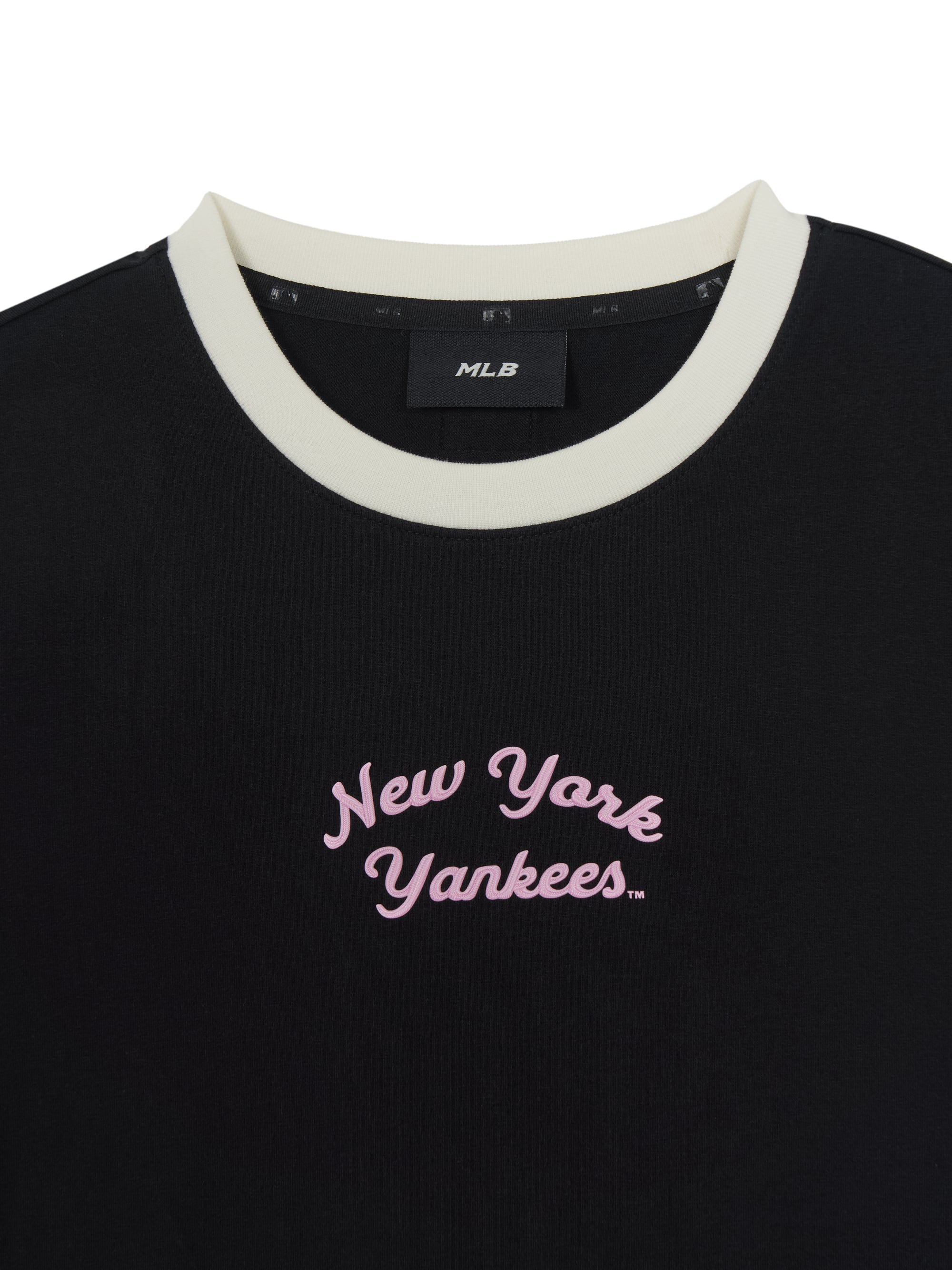 Women's Sportive Lettering Slim Crop Ringer T-shirts