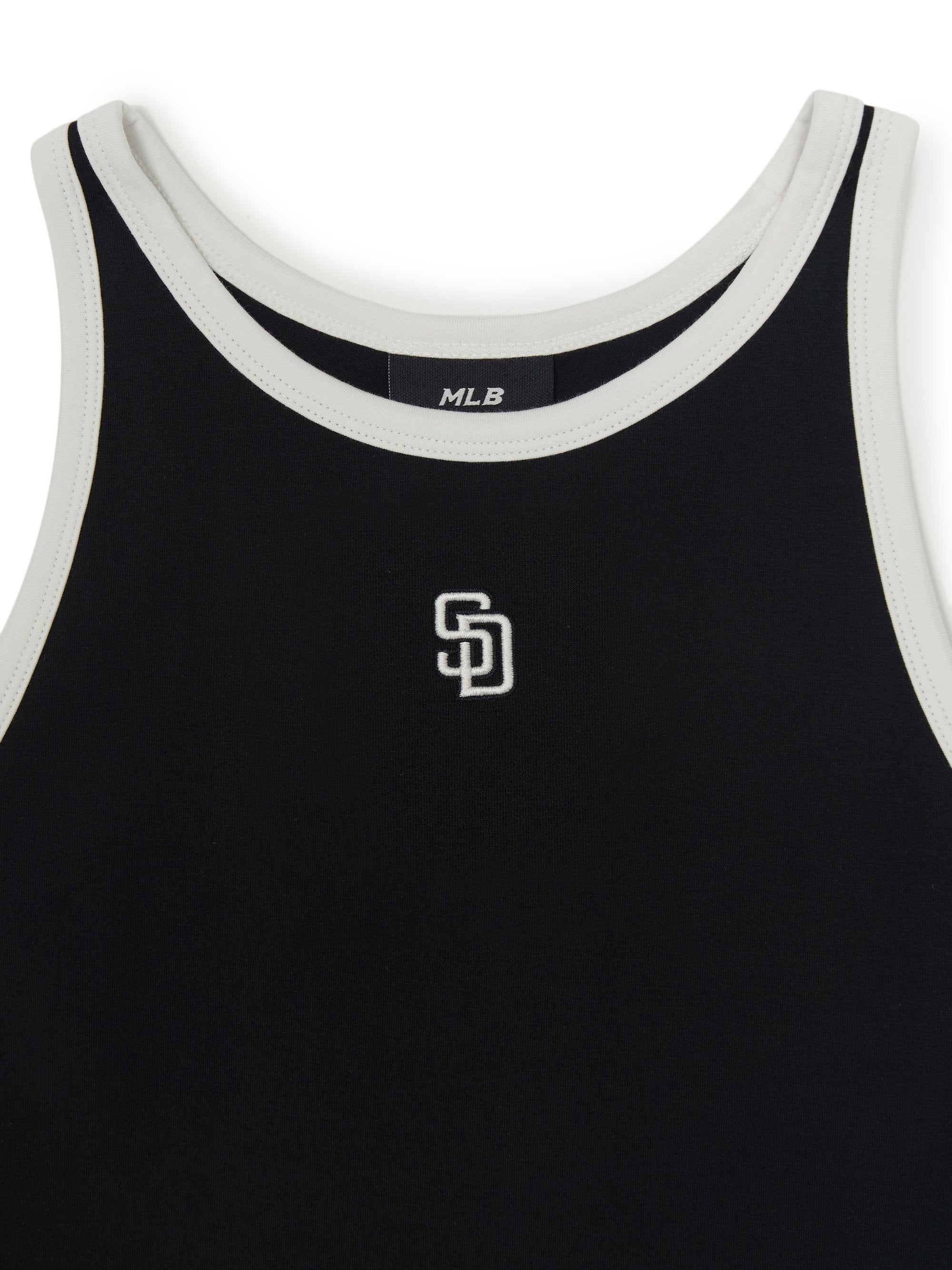 Women's Basic Ringer Crop Sleeveless T-shirt