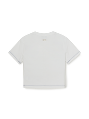 Women's Basic Small Logo Slim Crop Fit T-shirts