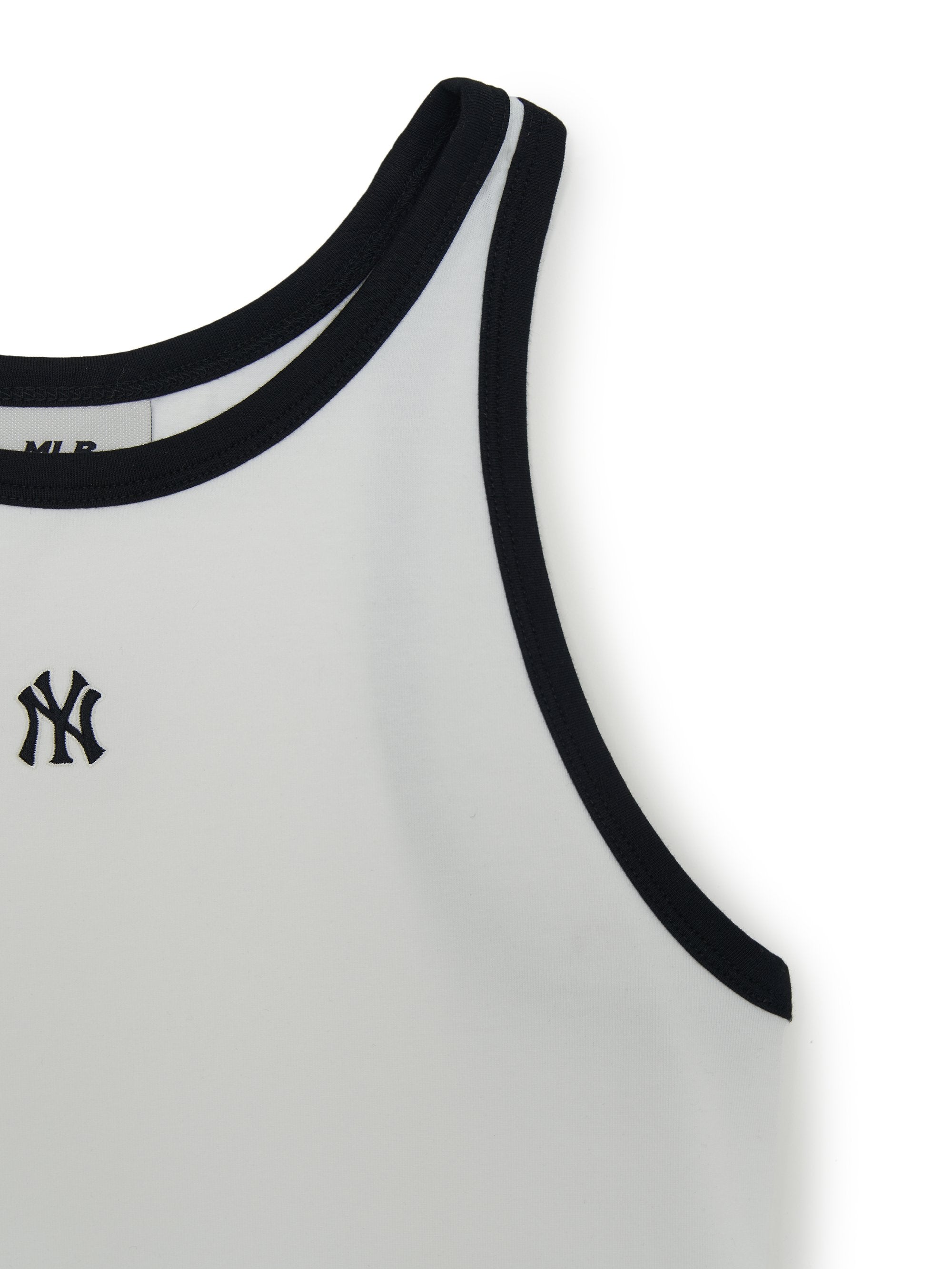 Women's Basic Ringer Crop Sleeveless T-shirt