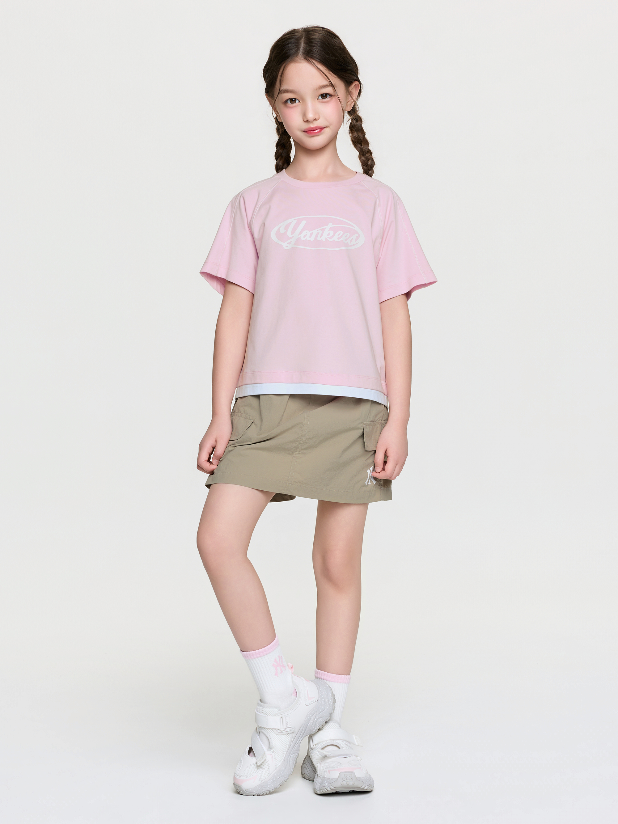 OUTDOOR BASIC SKORT T-SHIRT SET(GIRL'S)